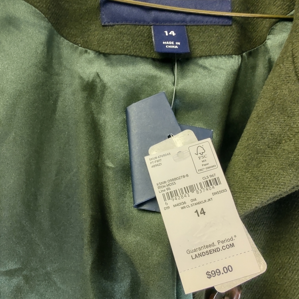 Land's End women jacket Rick moss - Picture 2 of 4